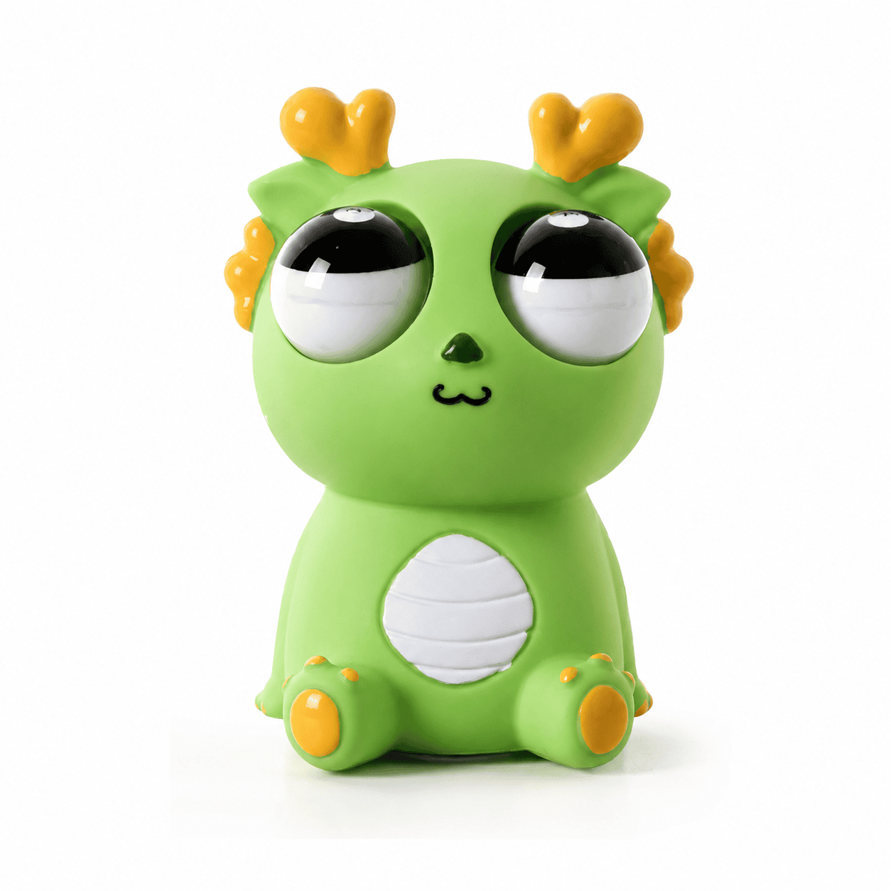 Cute Heart-Horn Monster Vinyl Figurine – Big-Eyed Collectible Toy (Blue & Green) - Image 3