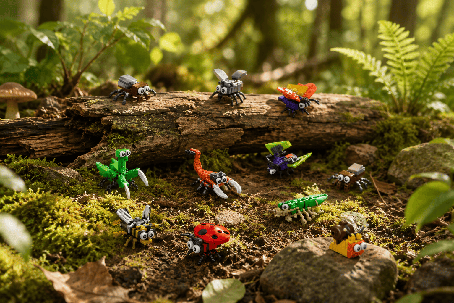 Cute Insects Building Block Set – 12-in-1 Bug Models, 1061 Pcs - Image 2