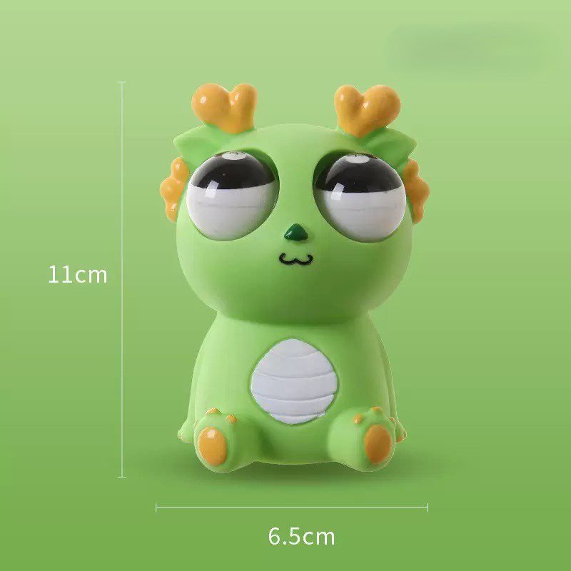 Cute Heart-Horn Monster Vinyl Figurine – Big-Eyed Collectible Toy (Blue & Green) - Image 6