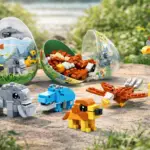 Surprise Egg Building Blocks – Mix & Match Wild Animal Set (12-Pack Display Box)